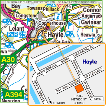 map of Hayle